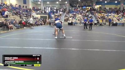 215 lbs Cons. Round 3 - Anthony Oquindo, St. Mary`s Ryken vs Wesley Seba, Gilman School