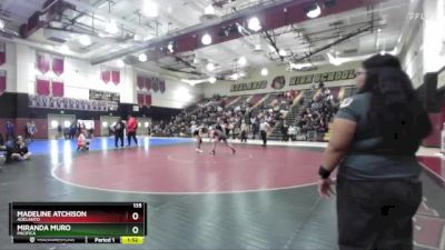 135 lbs Quarterfinal - Madeline Atchison, Adelanto vs Miranda Muro, Pacifica