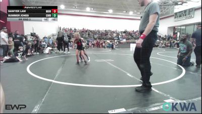 62 lbs Rr Rnd 3 - Sawyer Law, Morrison Takedown Club vs Summer Jones, Cowboy Wrestling Club