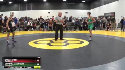 112 lbs Quarterfinals (8 Team) - Dominic Jacobucci, Westshore vs Dylen Smith, Minions
