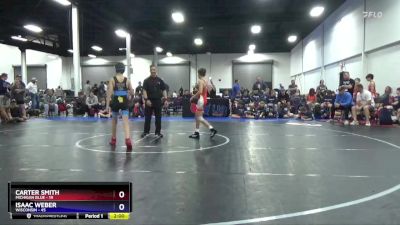 87 lbs Semis & 1st Wrestleback (8 Team) - Carter Smith, Michigan Blue vs Isaac Weber, Wisconsin