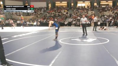 144-2A/1A Quarterfinal - Bradyn VanDerVoort, Manchester Valley vs James Kunz, Henry E. Lackey