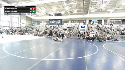 102 lbs Placement (4 Team) - Hayden Nozie, Mat Demons vs Hayes Ingram, Bear Cave