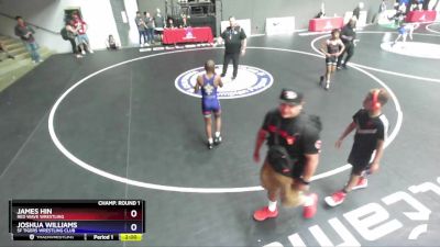 98 lbs Champ. Round 1 - James Hin, Red Wave Wrestling vs Joshua Williams, SF Tigers Wrestling Club