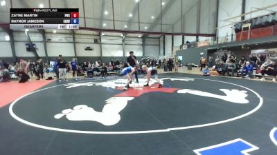U16 FK - 120 lbs Quarters - Zayne Martin, Peninsula Wrestling Club vs Raynor Jameson, Sons And Daughters Wrestling Club