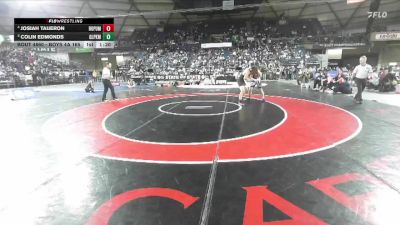 Boys 4A 165 lbs 1st Place Match - Josiah Taijeron, Rogers (Puyallup) vs Colin Edmonds, Glacier Peak