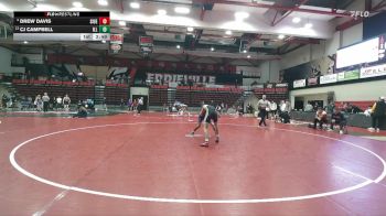 125 lbs Champ. Round 1 - CJ Campbell, Illinois vs Drew Davis, SIUE