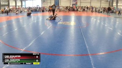 72 lbs Rd# 6- 9:00am Saturday Final Pool - Cael Marcotte, West Coast Elite vs Cael Schlueter, Rough House