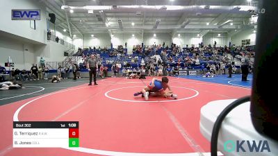 86 lbs Quarterfinal - Gabe Terriquez, R.A.W. vs Braxton Jones, Collinsville Cardinal Youth Wrestling