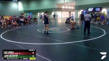 182 lbs Round 3 (6 Team) - Laish Detwiler, Indiana Prospects vs Coy Vrbka, Nebraska Hangin` Loose