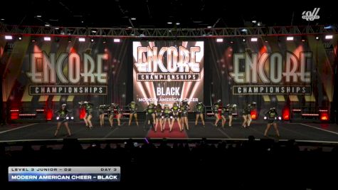 Modern American Cheer - Black [2025 L3 Junior - D2 Day 3] 2025 Encore Grand Nationals