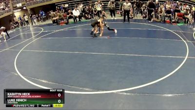 59 lbs Champ. Round 1 - Kashtyn Heck, Iron County Wrestling Academy vs Luke Minich, Shootbox