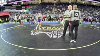 Girls-135 lbs 7th Place Match - Adeline Tuccini, Allen Park H.s. Girls vs Ginger Majurin, Kingsford Hs Girls