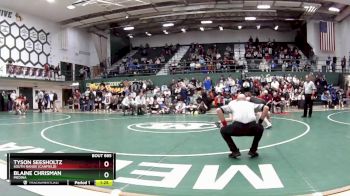 175 lbs 1st Place Match - Tyson Seesholtz, South Range (canfield) vs Blaine Chrisman, Medina