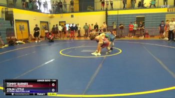 144 lbs Cons. Round 2 - Tommy Barnes, Kansas City Training Center vs Colin Little, Jr Viking Wrestling Club