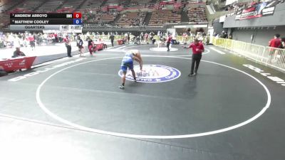 285 lbs Quarters - Andrew Arroyo, Dethrone Wrestling Club vs Matthew Cooley