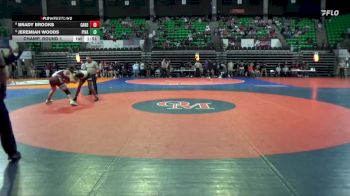 6A 165 lbs Champ. Round 1 - Jeremiah Woods, Pinson Valley vs Brady Brooks, Gardendale Hs