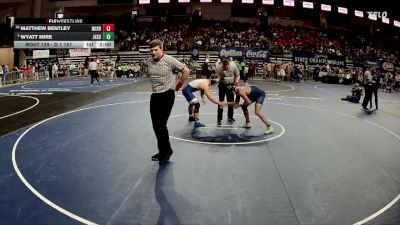 D 1 157 lbs Champ. Round 1 - Wyatt Mire, Jesuit vs Matthew Bentley, Northshore