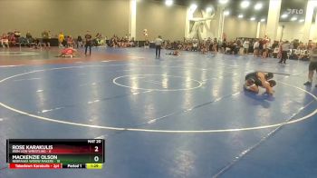 115 lbs Round 1 (8 Team) - Rose Karakulis, Iron Lion Wrestling vs Mackenzie Olson, Nebraska Widow Makers