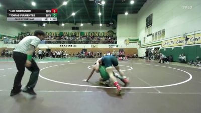 165 lbs Quarterfinal - Tomas Fulgentes, Royal vs Luc Sorenson, Yucaipa
