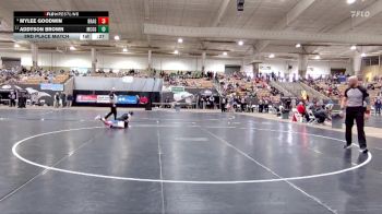 Girls 100 lbs 3rd Place Match - Mylee Goodwin, Bradley Central High School vs Addyson Brown, McGavock High School