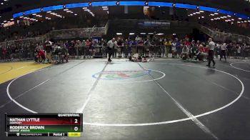 3A 106 lbs Quarterfinal - Nathan Lyttle, Harmony vs Roderick Brown, George Jenkins