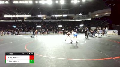 100 lbs Cons. Round 3 - Janissa Barrera, Othello (Girls) vs Dylan Dempsey, La Center (Girls)