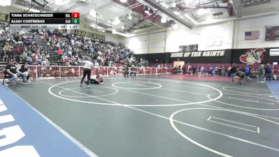 130 lbs Champ. Round 1 - Tiana Schatschnider, Walnut vs Aliah Contreras, Gahr
