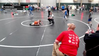 55 lbs Cons. Round 5 - Syrus Bazer, Nebraska Wrestling Academy vs Jarrrett Walker, Bellvue Wrestling Club