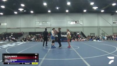 185 lbs Round 3 (8 Team) - Olyvia Besco, Kansas vs Vida Cienega, Washington