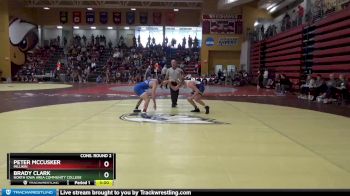 149 lbs Cons. Round 2 - Peter McCusker, Millikin vs Brady Clark, North Iowa Area Community College