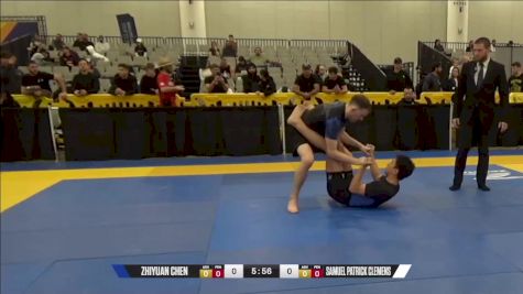 Samuel Patrick Clemens vs Zhiyuan Chen 2024 World IBJJF Jiu-Jitsu No-Gi Championship