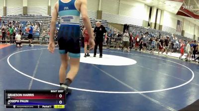 130 lbs Champ. Round 1 - Graeson Harris, PA vs Joseph Paun, IN