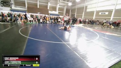 79 lbs Cons. Round 1 - Cody Forrester, Stallions Wrestling Club vs Colt Sessions, Uintah Wrestling