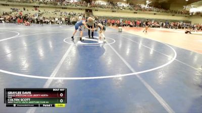 125 lbs Cons. Round 2 - Colten Scott, West Platte Youth Wrestling Club-AA vs Graylee Davis, Eagles Wrestling Club Liberty North-AAA