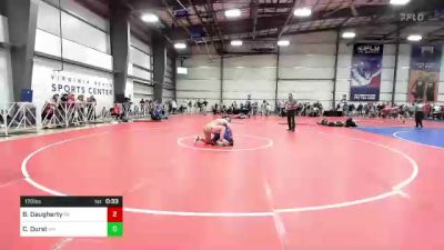 170 lbs Consi Of 16 #1 - Brodie Daugherty, PA vs Cooper Durst, WV