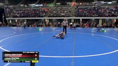 60 lbs Cons. Round 1 - Logan Fratzke, Evansdale Wolves vs Joshua Brockway, Summit Wrestling Academy