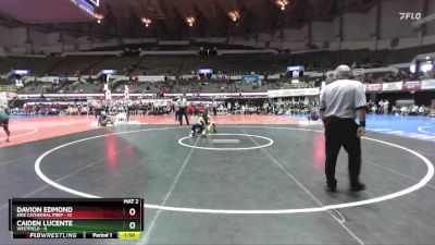 120 lbs Quarters & Wb (16 Team) - Davion Edmond, Erie Cathedral Prep vs Caiden Lucente, Westfield