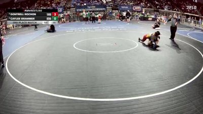 G 120 lbs 3rd Place Match - Caylee Brammer, Benton Girls vs Dontrell Rochon, Tara Girls