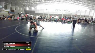 187 lbs Round 1 (4 Team) - Dexter Flores, INWTC vs Lincoln Pratt, South Central Utah