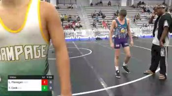 106 lbs Prelims - Liam Flanagan, D3 Training Center vs Tyson Cook, D2 Ducks