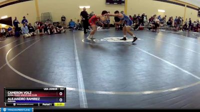 132 lbs Quarterfinal - Cameron Volz, Royal Pride Wrestling Club vs Alejandro Ramirez, Indiana