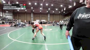 130 lbs Cons. Round 2 - Kaylee Herd, Lebanon vs Samantha Compton, North Point