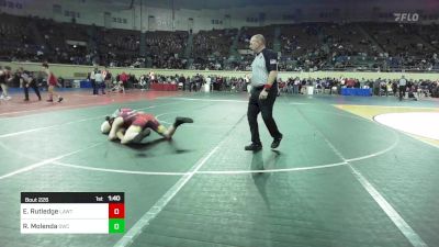 161 lbs Quarterfinal - Evan Rutledge, Lawton vs Rhodes Molenda, Saint's Wrestling Club