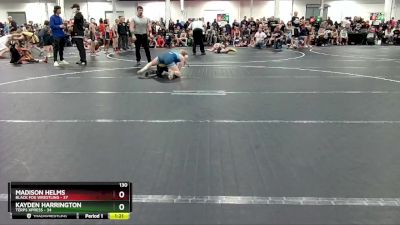 130 lbs Round 1 (8 Team) - Madison Helms, Black Fox Wrestling vs Kayden Harrington, Terps Xpress