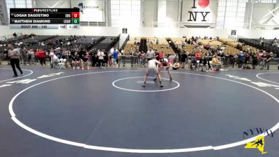 145 lbs Quarterfinal - Logan DAgostino, Superior Wrestling Academy vs Matthew Diamond, Long Beach Gladiators Wrestling