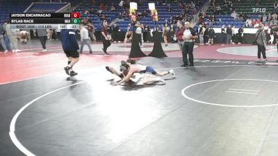 113 lbs Consi Of 16 #1 - JAYSON ENCARNACAO, Reading vs Sylas Race, Mt. Anthony Union