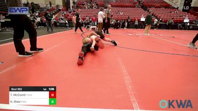 100 lbs Final - Tyson McComb, Team Of Hard Knox vs Kodiak Blasi, Maize Wrestling Club