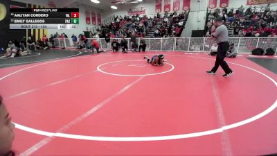 100 lbs Cons. Round 2 - Aaliyah Cordero, Valencia vs Emily Gallegos, Pacifica/Oxnard