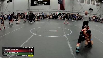 52 lbs Placement (4 Team) - Isaac Guastella, Revival Uprising Orange vs Damian Espinosa, Grit Mat Club